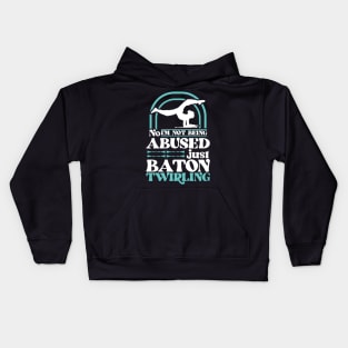 Baton Twirling - Baton Twirler Kids Hoodie